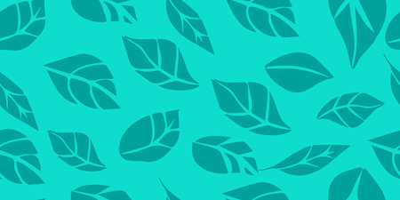 Leaves Pattern. Endless Background. Seamlessのイラスト素材