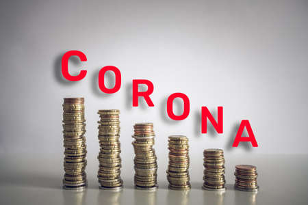 The economic impact of coronavirus will remain long after illness disappears. Many households are struggling financially at the moment.の写真素材