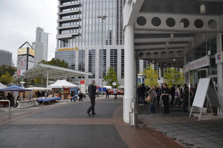 2013 frankfurt main entrance street promotion 123rfのeditorial素材