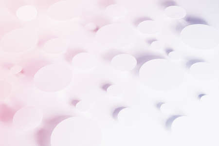 Gentle simple geometric background of ovals in shining light with soft shadows as chaos energy...