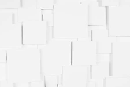 Geometric abstract background with squares in bright light with soft shadows as pattern, top view....