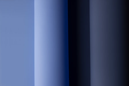 Very peri color abstract background with wide vertical stripes and gradient in trendy fashion style, matte and silky silicone texture, violet color.の写真素材