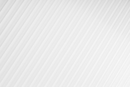 White abstract background of diagonal striped pattern, top view, backdrop for advertising, design, card, poster, flyer, text in elegant soft light modern geometric simple style.の写真素材