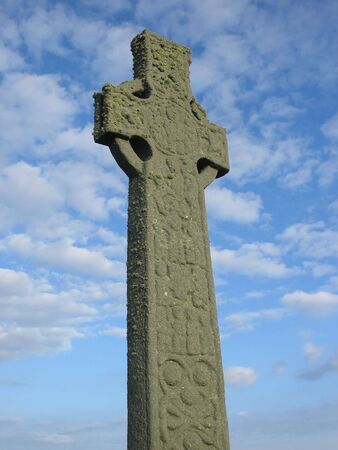 Celtic Cross, Ionaの写真素材