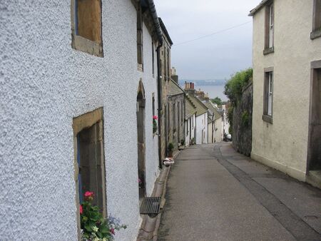 Street, Culross, Fife, Scotlandの写真素材