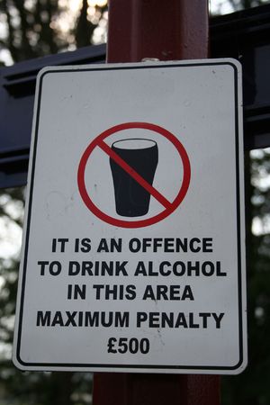 No drinking signの写真素材