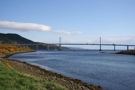 Kessock Bridge near Inverness Scotland