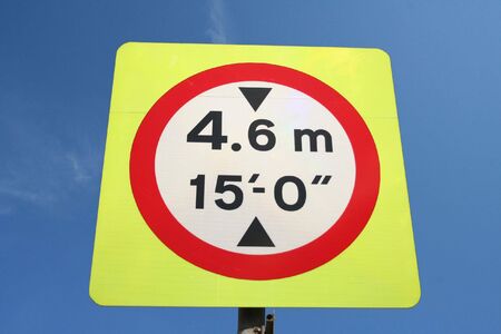 Height Limit signの写真素材