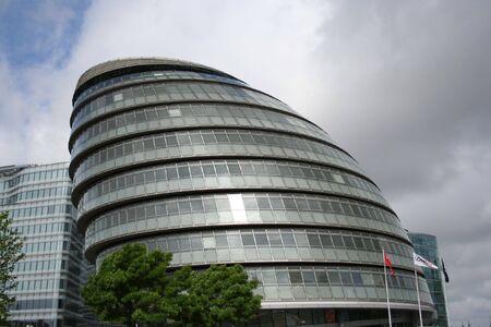Mayor of London office detail looking upの写真素材
