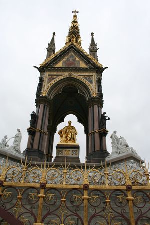 Prince Albert memorial, Londonの写真素材