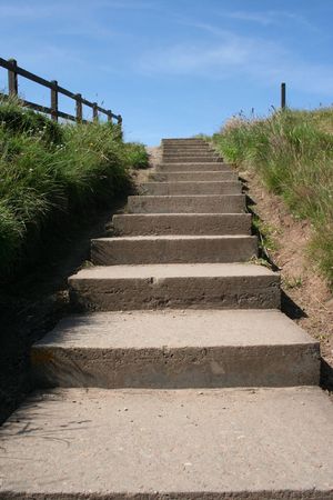 modern concrete steps