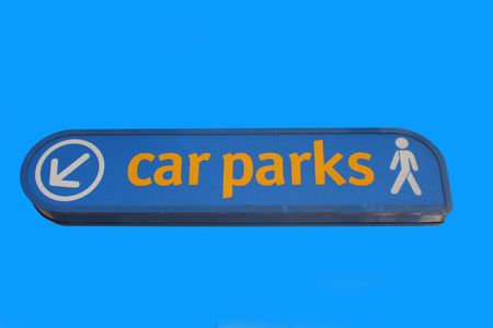 Car park entrance signの写真素材