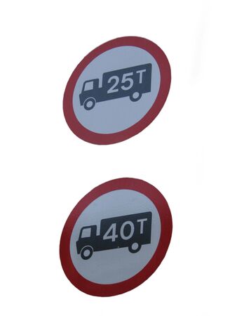 Truck weight limit signs