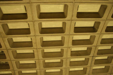 Washington Metro roof backgroundの写真素材