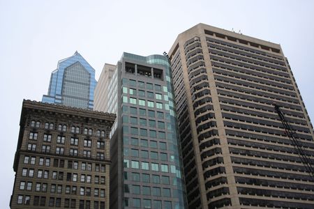 modern architecture of Philadelphia Pennsylvania skylineの写真素材