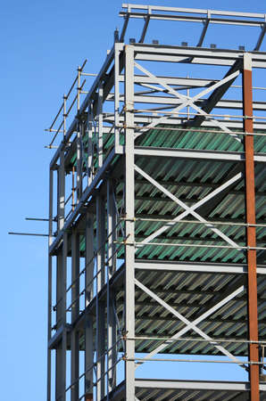 steel frame of new building