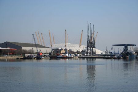 Millennium Dome viewed from Docklands London