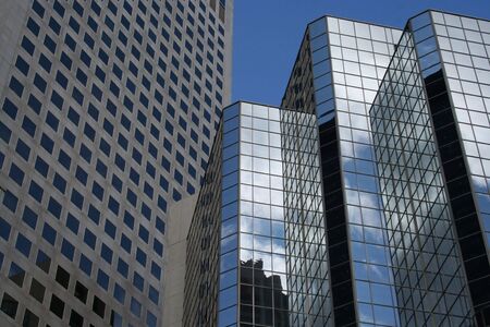 skyscraper abstract two different styles of architecture
