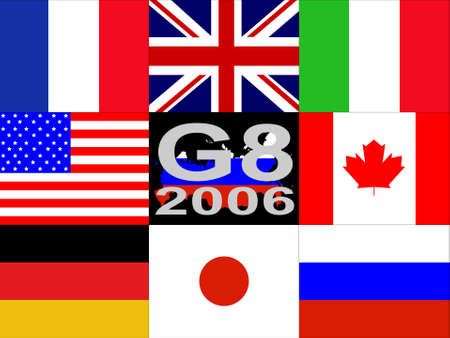G8 summit was hosted in Russia in 2006の写真素材