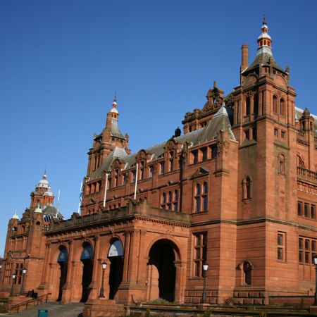 Kelvingrove art gallery and Museum Glasgow Scotlandの写真素材