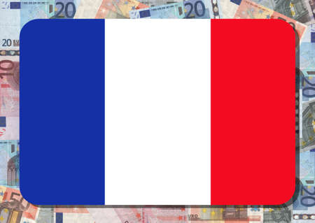 Map of New Jersey with American flag and dollars illustrationの写真素材