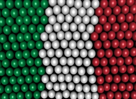 Italian flag balloon background illustrationの写真素材