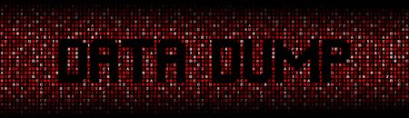 Data Dump text on hex code illustrationの写真素材