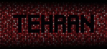 Tehran text on hex code illustrationの写真素材