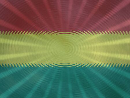 Bolivia flag background with ripples and rays illustrationの写真素材