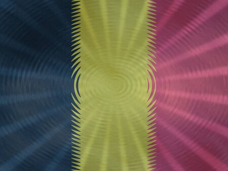 Belgian flag background with ripples and rays illustrationの写真素材