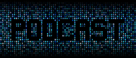 Podcast text on hex code illustrationの写真素材