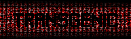 Transgenic text on DNA genetic code background illustrationの写真素材