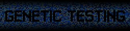 Genetic Testing text on DNA genetic code background illustrationの写真素材