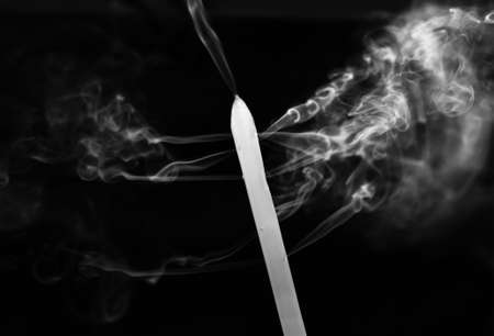 smoking straw の写真素材