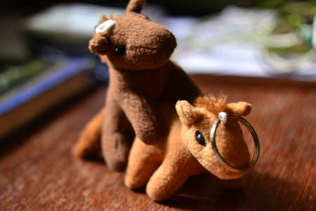 Toy horses have sexの写真素材