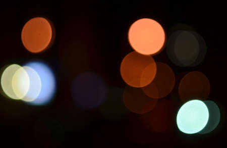 Blurred city lights background at nightの写真素材