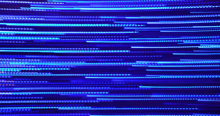 Abstract blue luminous lines background. High speedの写真素材