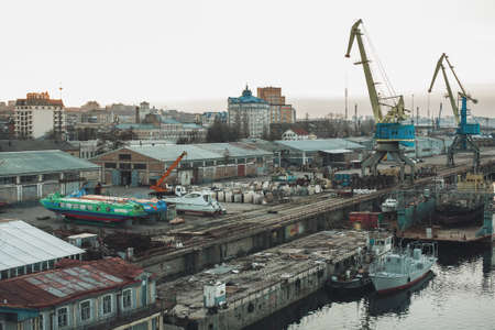 Industrial portの写真素材