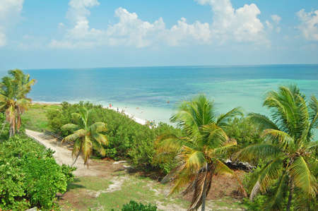 view of Bahia Honda beach in the Florida Keysの写真素材