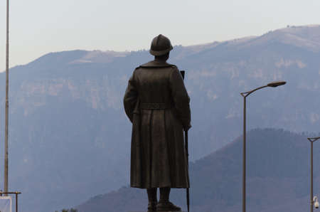 A statue of general garden in Bassano del Grappa, Veneto, Italyのeditorial素材