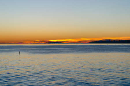 Sea at sunsetの写真素材