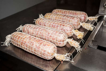 The processing of the pig and its transformation into meats, sausages and other craft products の写真素材