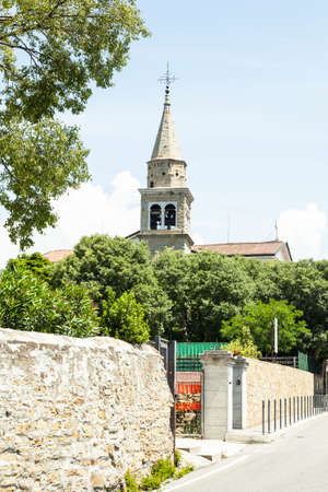 Details of the Church of Servola in Trieste, Italy