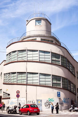 Covered Market in Trieste, important commercial building of the life in the city , Italyのeditorial素材