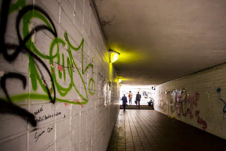 Pedestrian underpass in Trieste, Italyのeditorial素材