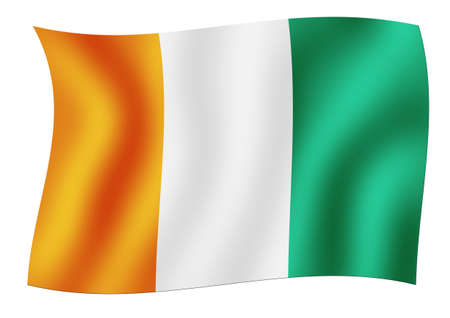 Flag of Ivory Coastの写真素材