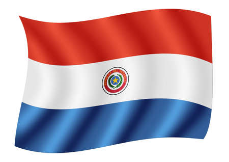 Flag of Paraguayの写真素材