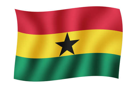 Flag of Ghanaの写真素材
