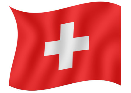 Flag of Switzerlandの写真素材
