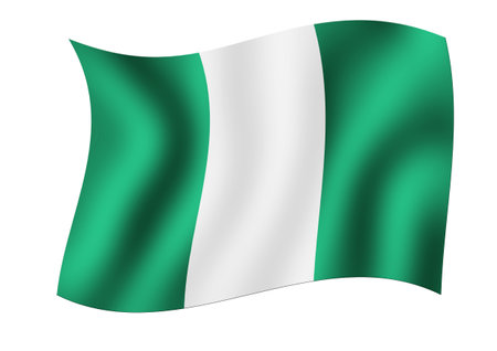 Flag of Nigeriaの写真素材